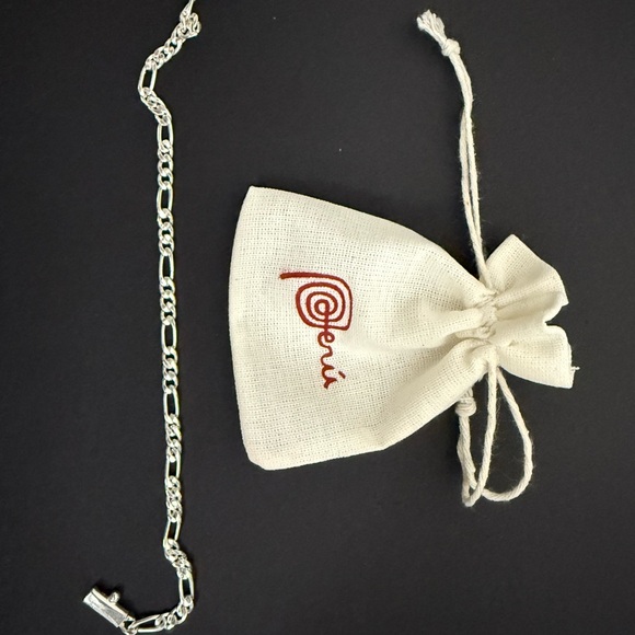 ELEGANT PERUVIAN silver 950 Men's Chain Bracelet 0.35mm - Picture 7 of 8